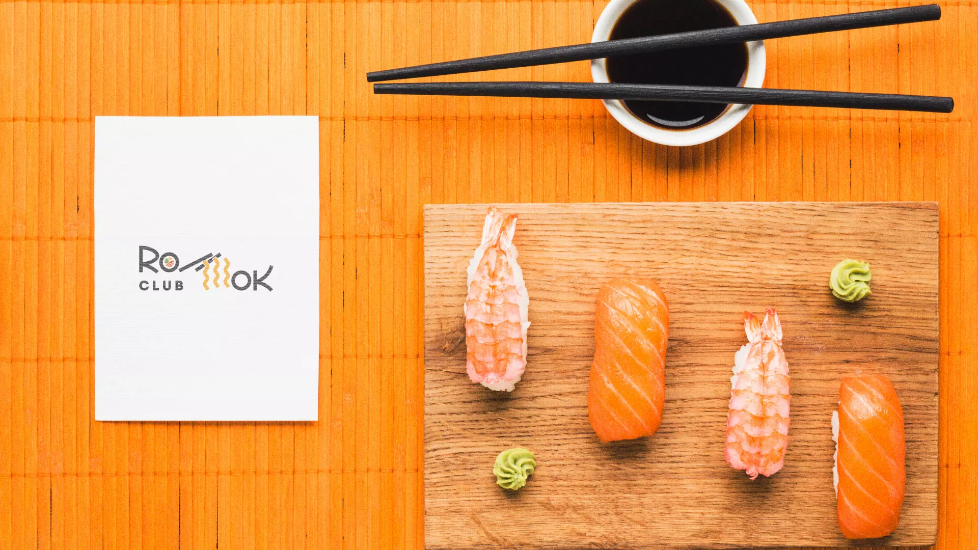 Создание логотипа суши-бара «Roll Wok Club» в Южноуральске